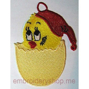 Lace Chicken Machine Embroidery Designs size 73*97mm