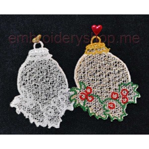 Lace Spheres Machine Embroidery Designs size 68*82mm