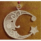 Lace Moon Machine Embroidery Designs size 81*95mm