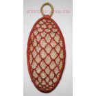 Lace Cone Machine Embroidery Designs size 47*100mm