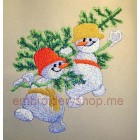 Snowballs Machine Embroidery Designs size 124*138mm
