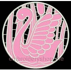 Cutwork Swan Machine Embroidery Designs Size 140*140mm