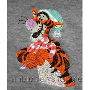 Tiger Machine Embroidery Designs size 109*138mm
