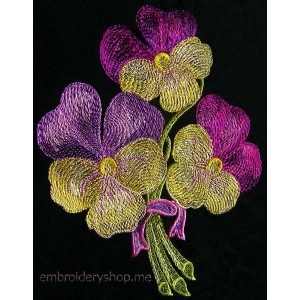 Flowers Machine Embroidery Designs size 145*180mm