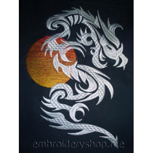 Dragon Machine Embroidery Designs size 179*251mm