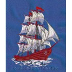 Sailing vessel Machine Embroidery Designs size 130*164mm