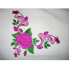 Flowers Pattern with Roses Machine Embroidery Designs size 220*216mm