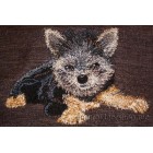 Dog Yorkshire Terrier Machine Embroidery Designs size 183*137mm