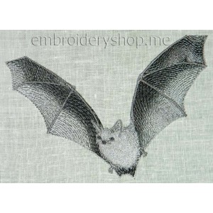Bat Machine Embroidery Designs size 193*140mm