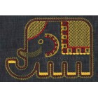 Elephant Machine Embroidery Designs Size, mm  198*140