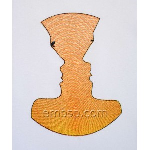 Reciprocal feeling Machine Embroidery Designs size 140*185mm