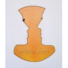 Reciprocal feeling Machine Embroidery Designs size 140*185mm