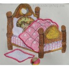 Sleeping baby applique Machine Embroidery Designs size 201*200mm