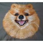 Machine Embroidery Designs Dog Pomeranian size  277*273mm