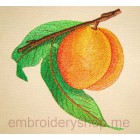 Peach Machine Embroidery Designs size 135*147mm