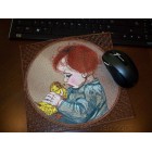 Mouse Pad "Boy with a duckling" ppl0019