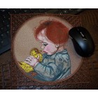 Mouse Pad "Boy with a duckling" ppl0019