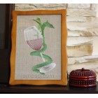 Glass Machine Embroidery Designs size 143*260mm
