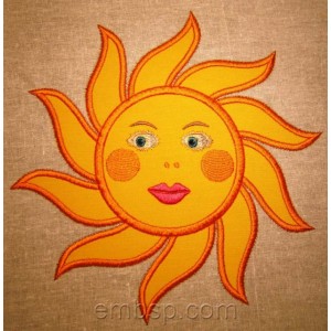 Applique Tender Sun Machine Embroidery Designs 