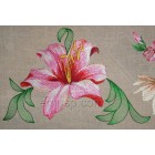 Flowers Lily Machine Embroidery Designs  size 262*175mm