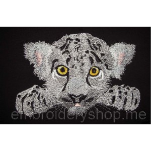 Lion cub Machine Embroidery Designs size 230*153mm