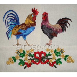 Rooster Kingdom Set Machine Embroidery Designs 