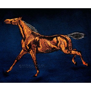 Horse Machine Embroidery Designs size 265*199mm