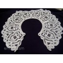 Lace collar, embroidery on organza fsl0031
