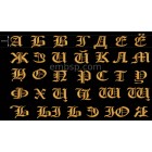 Russian font f0018_30 mm