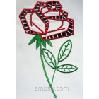 Flowers Cutwork Rose Machine Embroidery Designs size 115*189mm