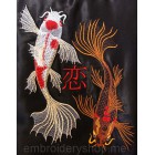 Koi Carps Machine Embroidery Designs (4 designs)