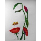 Mouth of the Flower Machine Embroidery Designs size  98*189mm