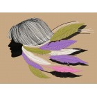 Girl Machine Embroidery Designs size 287*200mm