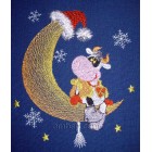 Merry Cow Machine Embroidery Designs size 136*157mm