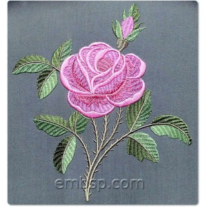 Flowers Rose Machine Embroidery Designs size 154*169mm
