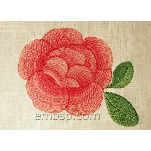 Flowers Rose Machine Embroidery Designs size 90*76mm