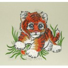 Tiger Machine Embroidery Designs cub size  158*130mm