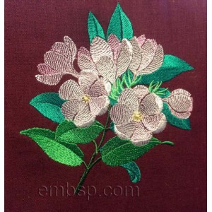 Flowers Machine Embroidery Designs size 124*124mm