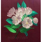 Flowers Machine Embroidery Designs size 124*124mm