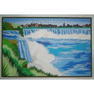 Waterfall Machine Embroidery Designs size 294*196mm