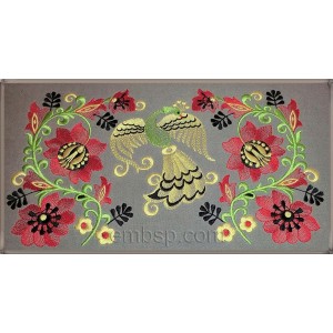 Flowers Khokhloma Machine Embroidery (+3 designs) size 287*156mm