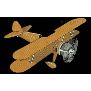 Plane Machine Embroidery Designs size 179*121mm