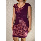 Flower rime Machine Embroidery Designs The total size of embroidery on top dress is 394*442mm