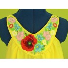 Summer floral ornament Machine Embroidery Designs for the neck split version for machines with 140*200mm