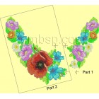 Summer floral ornament for the neck flw0102