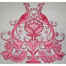Towel with birds wed0005_195x279 mm (+2 parts)