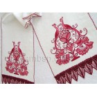 Towel with birds wed0005_195x279 mm (+2 parts)