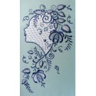 Flowers Applique Le Gzhel Machine Embroidery Designs size 197*340mm