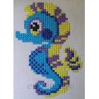 Seahorse Cross-stitch Machine Embroidery Designs size  62*88mm