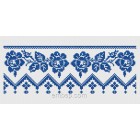 Ornament Cross-stitch Machine Embroidery Designs Size 262*95 mm 